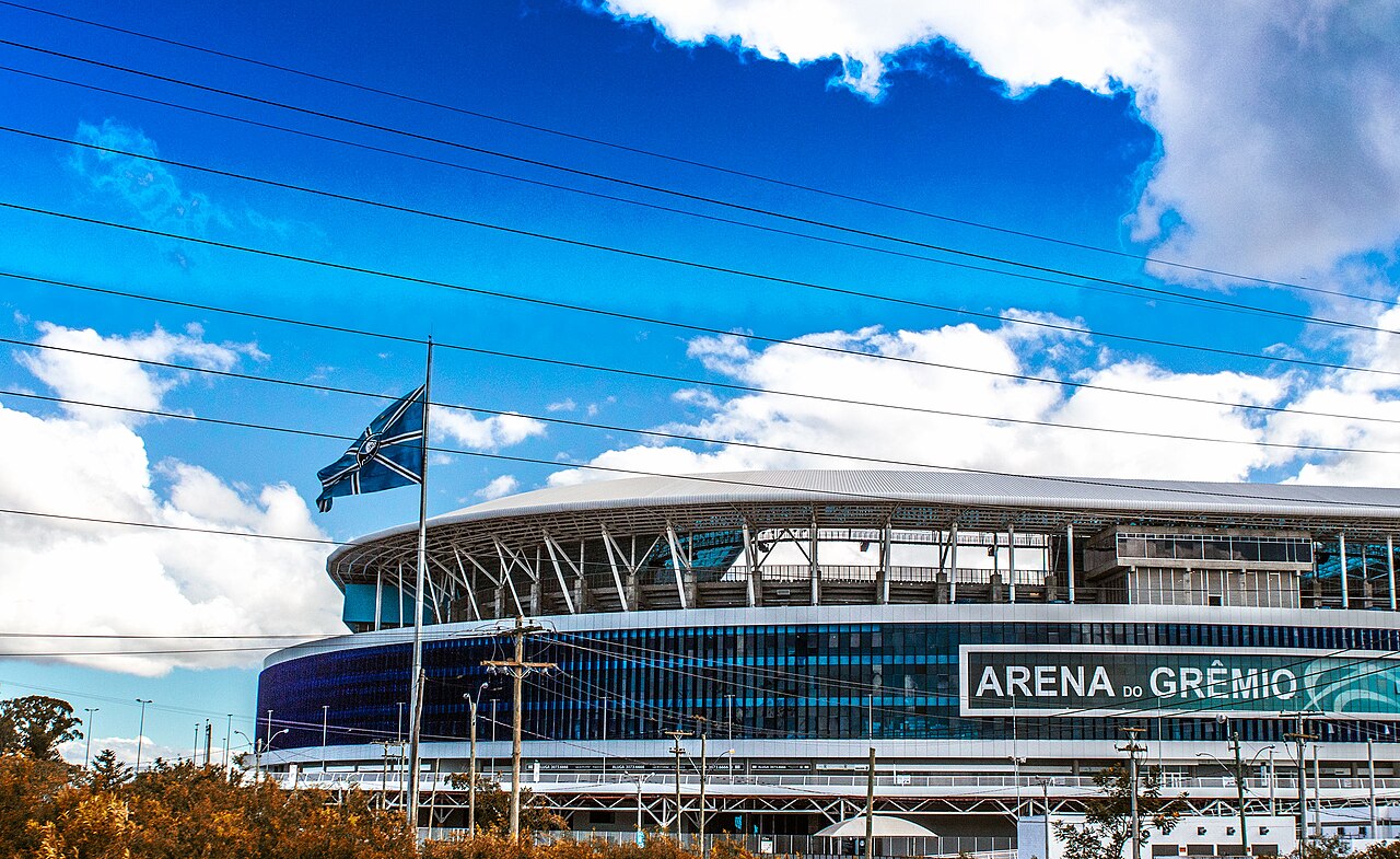 Vista da Arena do Grêmio em 23/04/2014